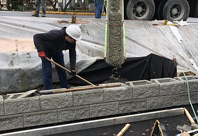 installing no fines concrete