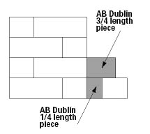 Block layout with cut blocks