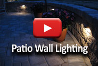 Add lighting to patio walls