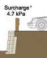 Retaining Wall with a Surcharge above