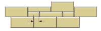 Offset vertical seams