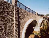 commercial retaining wall bridge