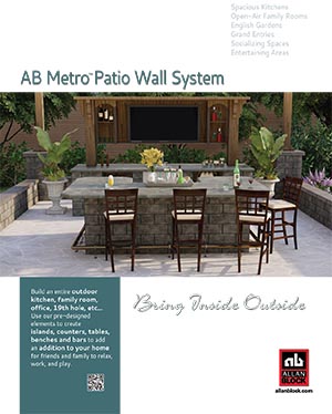 AB Metro Patio Seating Wall