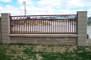 AB Fence with rod iron fencing