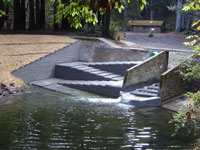 retaining wall water application