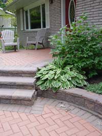 Raised Patio with Steps