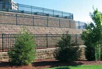 terrace retaining wall