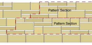 Offset the retaining wall patterns