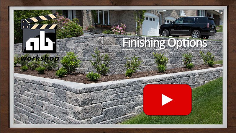 Ideas for finishing the top of a retaining wall