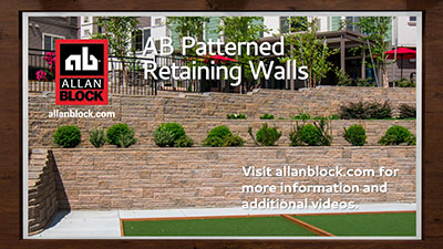 Build a Reinforced Patterned Retaining Wall with Geogrid