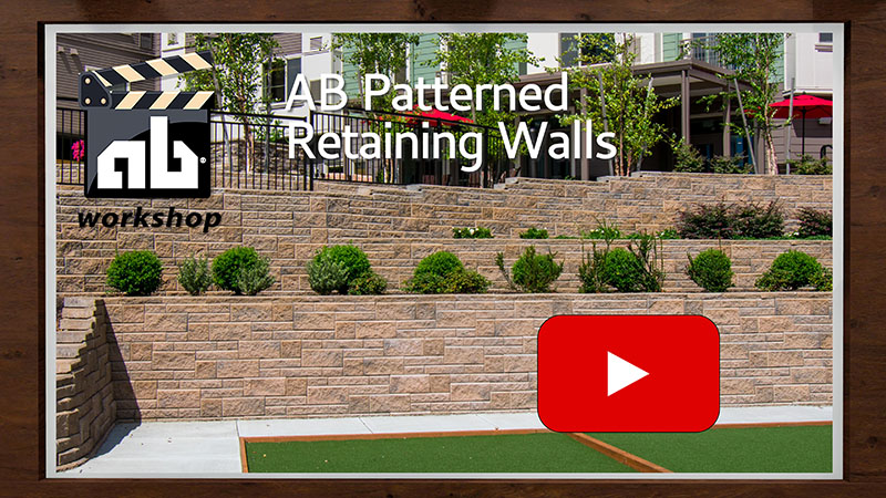 Build a Reinforced Patterned Retaining Wall with Geogrid