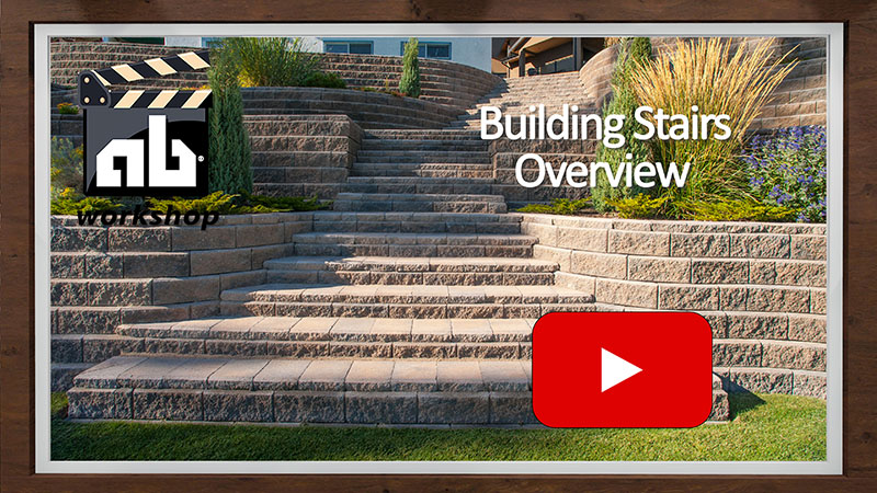 How to build retaining wall stairs