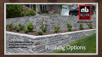 Ideas for finishing the top of a retaining wall