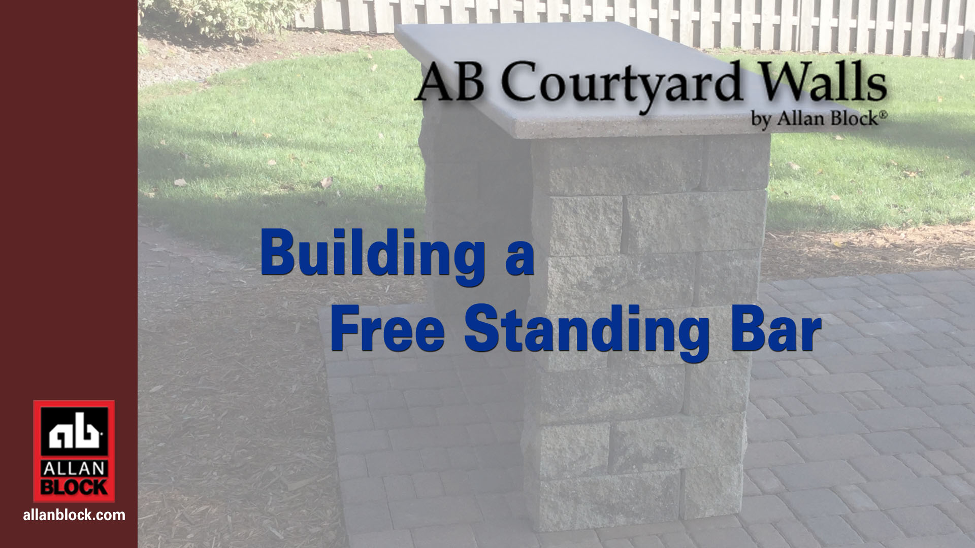 Free Standing Outdoor Bar