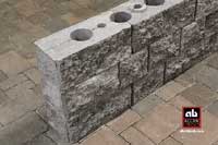 How to Build a Patio Wall with a Veritcal End